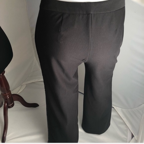 Express Y2K black stretch tuxedo style pants 7/8 - Picture 4 of 12